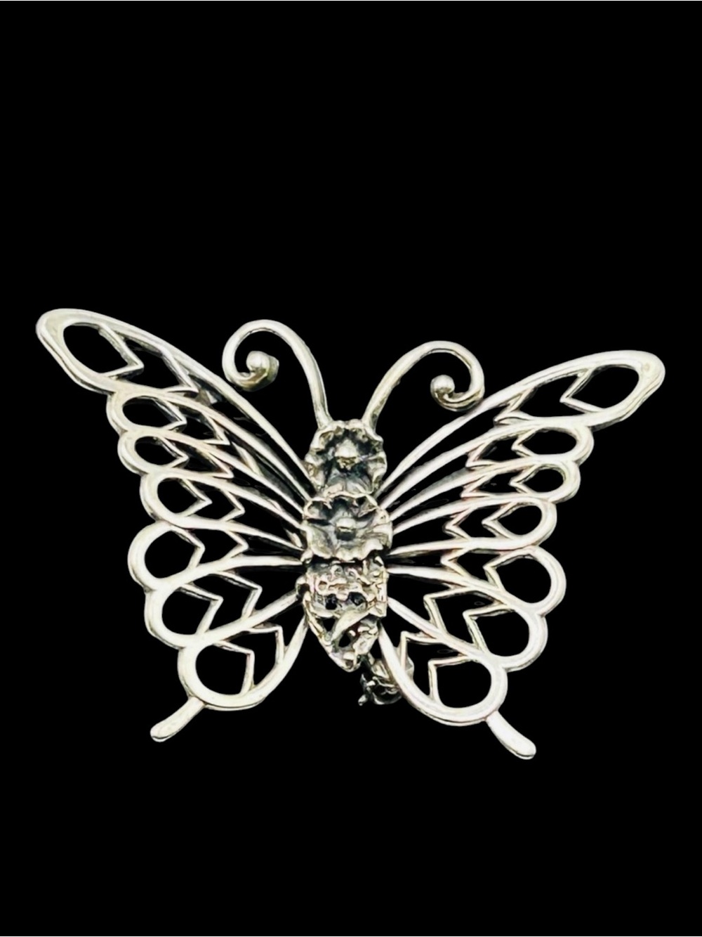 Vintage Beau Sterling Butterfly Brooch